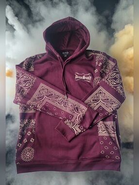 Dogg Supply By Snoop Dogg Bandana Print Hoodie Sz XL